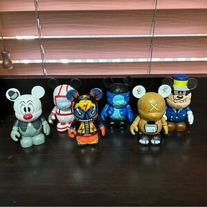 Mickey Mouse Disney Parks Vinylmation 3” Figures, Set of 6